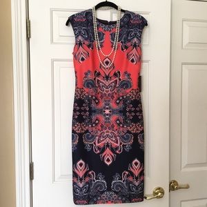 Vince Camuto red sleeveless dress size 4 NWT